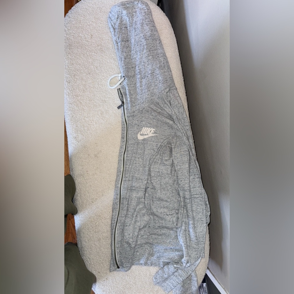 Nike Gray Zip-Up Hoodie